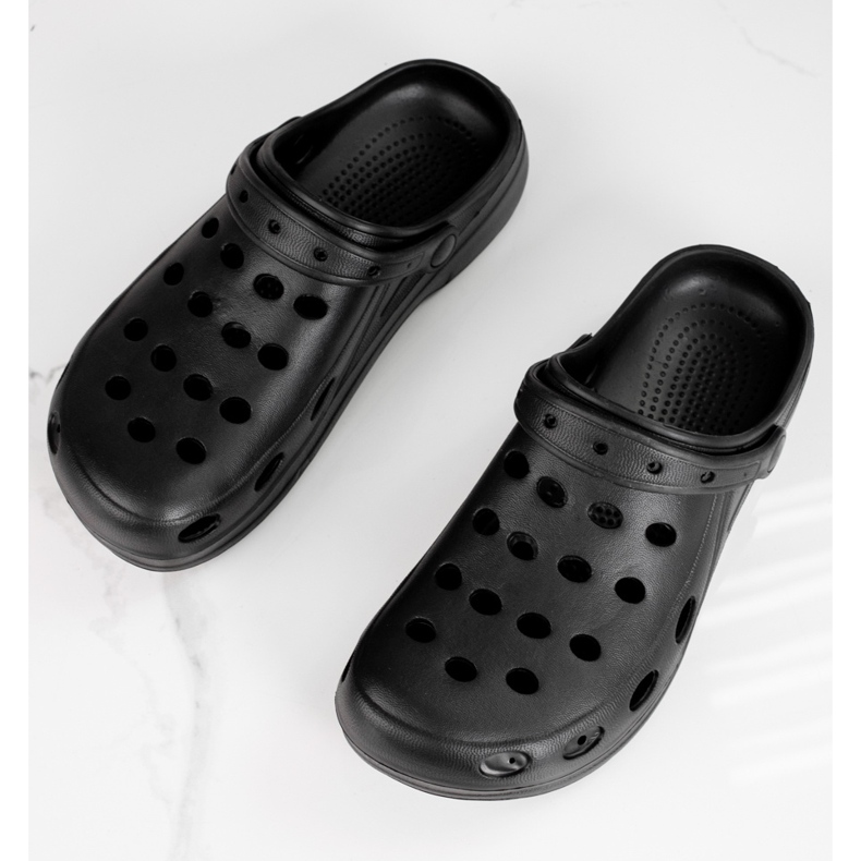 Zapatillas de estar por casa ligeras Shelovet negras para hombre negro 1