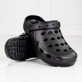 Zapatillas de estar por casa ligeras Shelovet negras para hombre negro 2