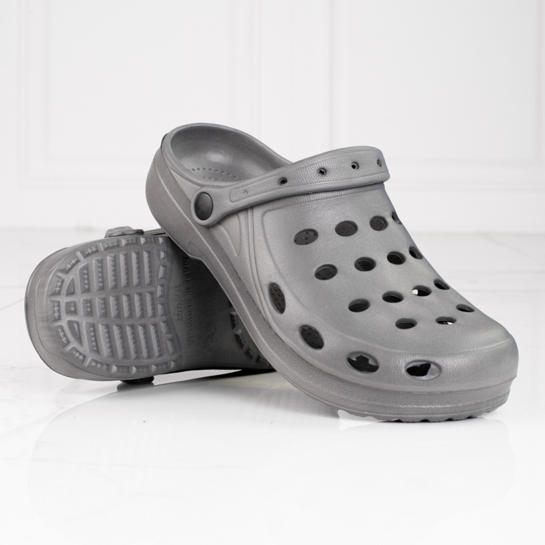 Pantuflas ligeras de hombre Shelovet grises 1