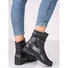 Botas clásicas de mujer con parte superior Shelovet con volantes negro 2