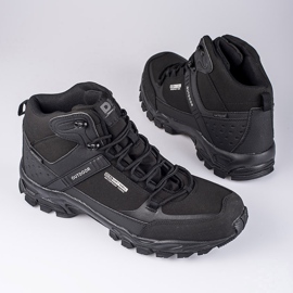 Zapatos de trekking de hombre DK con cordones y parte superior alta negro 1