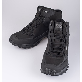 Zapatos de trekking de hombre DK con cordones y parte superior alta negro 2