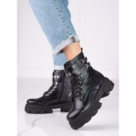 Bolsos de mujer calados en la plataforma Shelovet. negro 3
