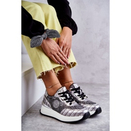Deportivas Mujer Con Cuña GOE KK2N4083 Plata 7