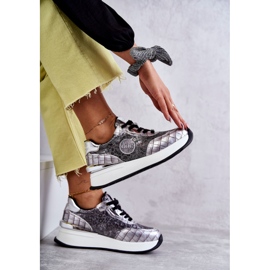 Deportivas Mujer Con Cuña GOE KK2N4083 Plata 8