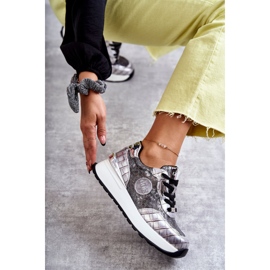 Deportivas Mujer Con Cuña GOE KK2N4083 Plata 9