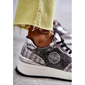 Deportivas Mujer Con Cuña GOE KK2N4083 Plata 3