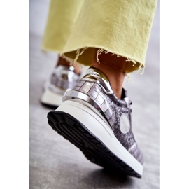 Deportivas Mujer Con Cuña GOE KK2N4083 Plata 4