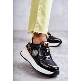 Deportivas Mujer Con Cuña GOE KK2N4085 Negras marrón negro dorado 1 Deportivas Mujer Con Cuña GOE KK2N4085 Negras marrón negro dorado 1