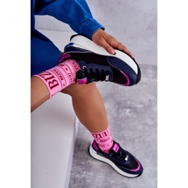 Deportivas Mujer Con Cuña GOE KK2N4081 Negro-Azul Marino 9