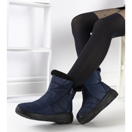 Botas acolchadas azul marino de Blibrey 1