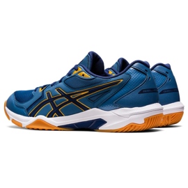 Zapatillas de voleibol Asics Gel-Rocket 10 M 1071A054 407 azul azules y azul marino 2