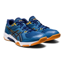 Zapatillas de voleibol Asics Gel-Rocket 10 M 1071A054 407 azul azules y azul marino 4