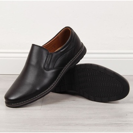 News Zapatos sin cordones de hombre negros 2