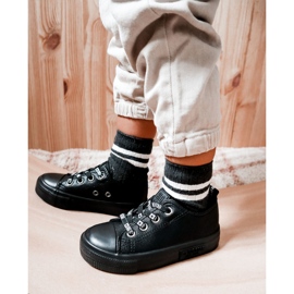 Deportivas Infantiles de Piel Big Star KK374061 Negro 10