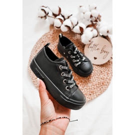 Deportivas Infantiles de Piel Big Star KK374061 Negro 1