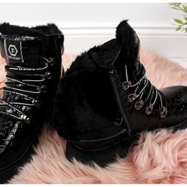 Bota charol Jr EVE320A negro 4