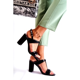 Sandalias De Cuero De Moda En Un Bar Black Passion negro 2 Sandalias De Cuero De Moda En Un Bar Black Passion negro 2