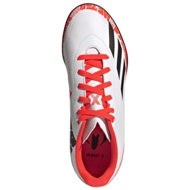 Botas de fútbol Adidas X Speedportal.4 Messi Tf Jr GW8402 blanco blanco 2