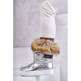 Botas de Nieve Mujer Cordones Plata Santero 4