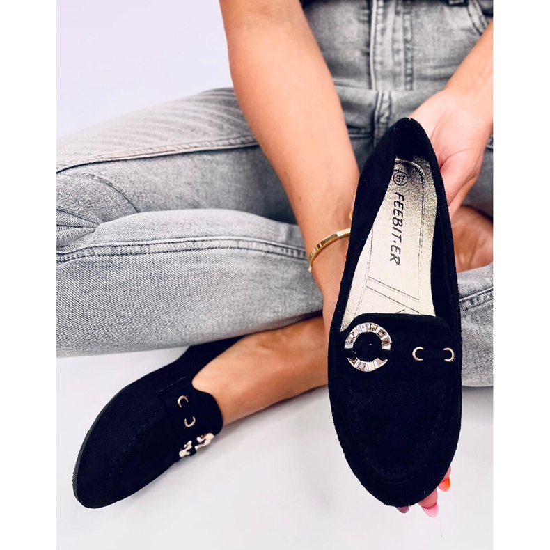 Mocasines mujer Arun Negro 1