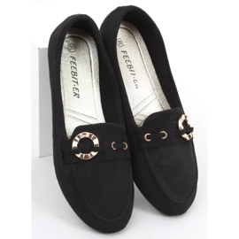 Mocasines mujer Arun Negro 2