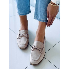 Mocasines mujer Isidora Caqui beige 2