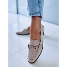 Mocasines mujer Isidora Caqui beige 1