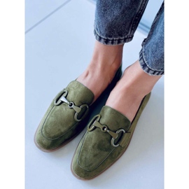 PA1 Mocasines mujer Isidora Verde 4