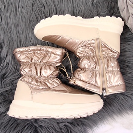 News Botas de nieve mujer dorado metalizado NOVEDADES 3