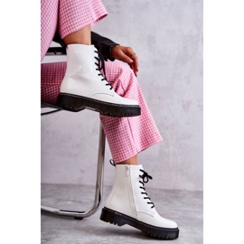 Botas Mujer Piel Serpiente Blancas Cálidas Salma blanco 10