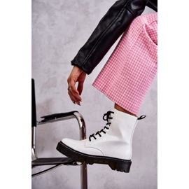 Botas Mujer Piel Serpiente Blancas Cálidas Salma blanco 5