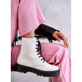 Botas Mujer Piel Serpiente Blancas Cálidas Salma blanco 9