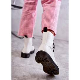 Botas Mujer Piel Serpiente Blancas Cálidas Salma blanco 4