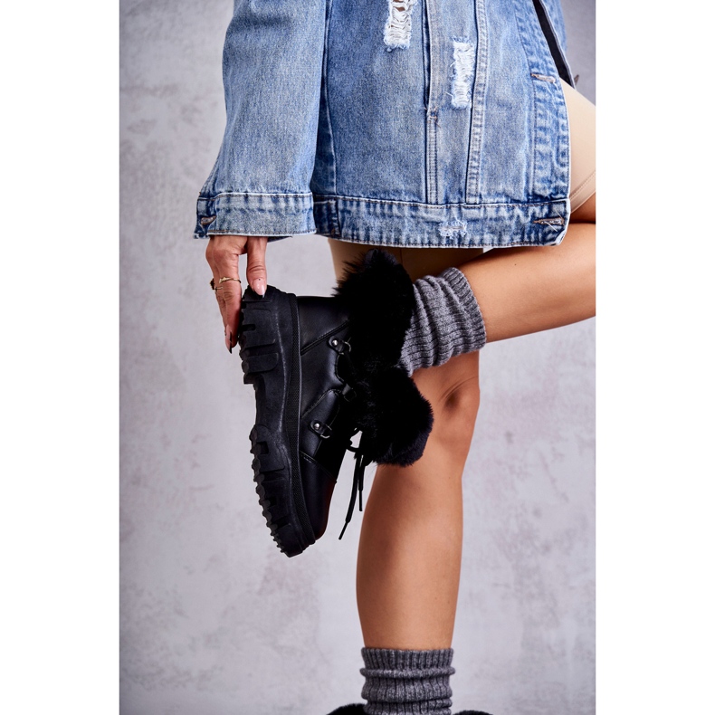 Black Charles Botas cálidas negras negro 2