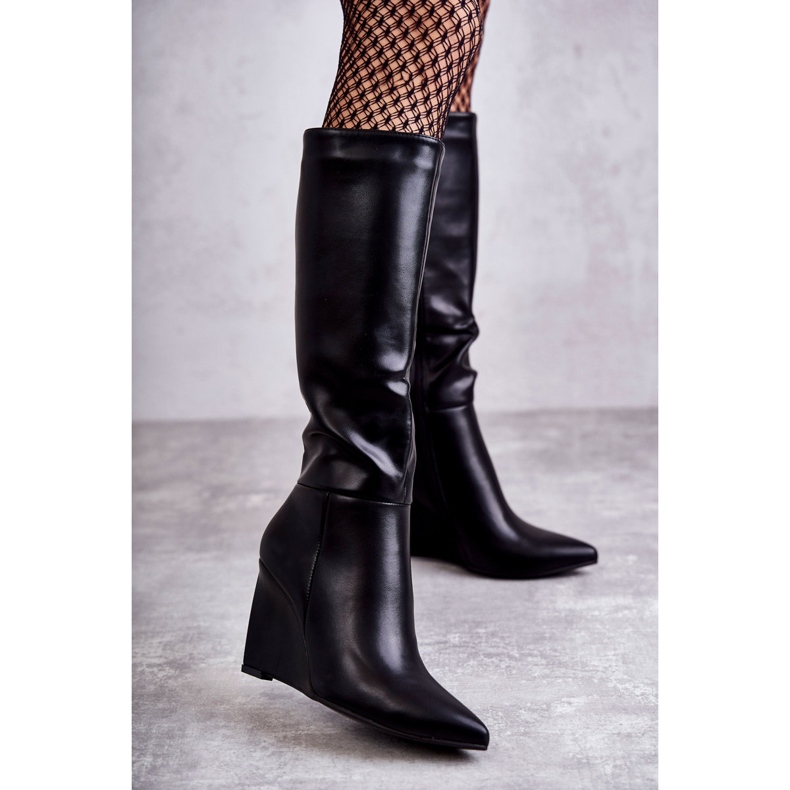 Botas Mujer Ecopiel Negro Arlene 1 Botas Mujer Ecopiel Negro Arlene 1
