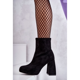 Botas Mujer Ante Tacón Negro Ramira 4