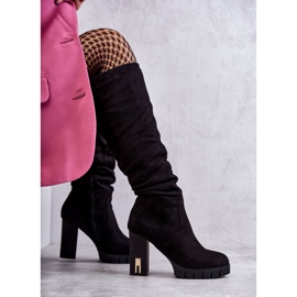 FB2 Botas clásicas con cremallera Laylah de ante negro 4