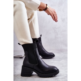 Botas Cálidas De Mujer Negras Con Tacón Abella negro 6