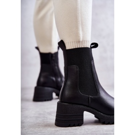 Botas Cálidas De Mujer Negras Con Tacón Abella negro 2