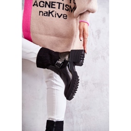 Botas Mujer Abrigadas Con Tacón Grueso Negro Marinela 3