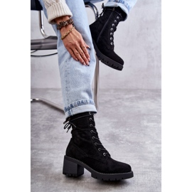 Botas Calientes De Mujer Con Tacones Altos Julieta Negro 4
