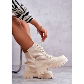 FS1 Botas Trabajadoras De Mujer Con Calcetines Beige Abigail 7