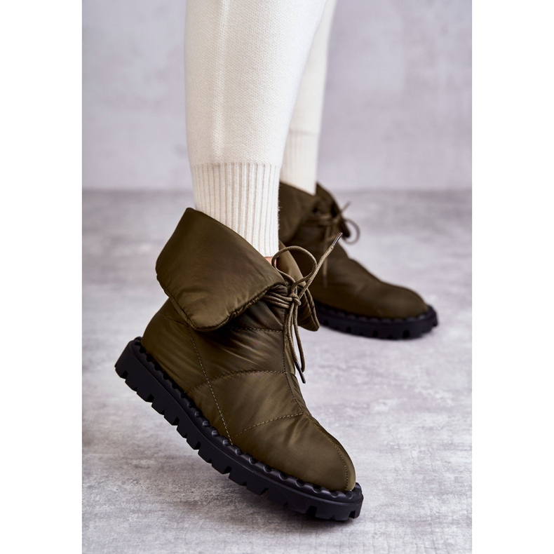 Botas de mujer material aislante Emelie Verde 1 Botas de mujer material aislante Emelie Verde 1