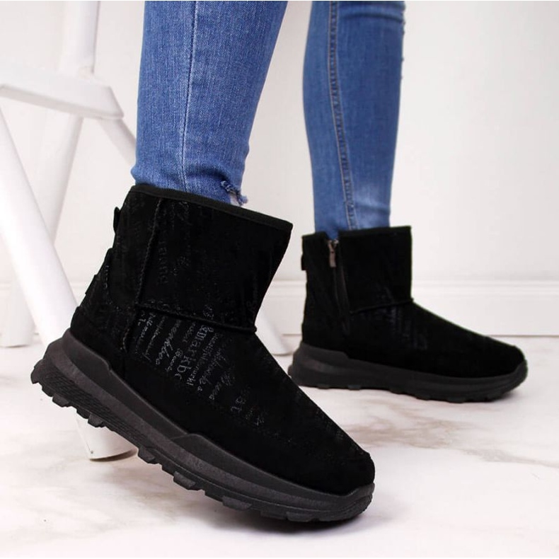Botas de nieve de ante News W EVE311A negro 2