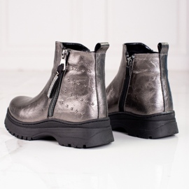 W. Potocki Zapatos para niña Potocki plata 2