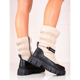 Botas de nieve mujer Shelovet beige marrón 2