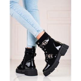 Bolsos de mujer Shelovet negros con hebillas 1