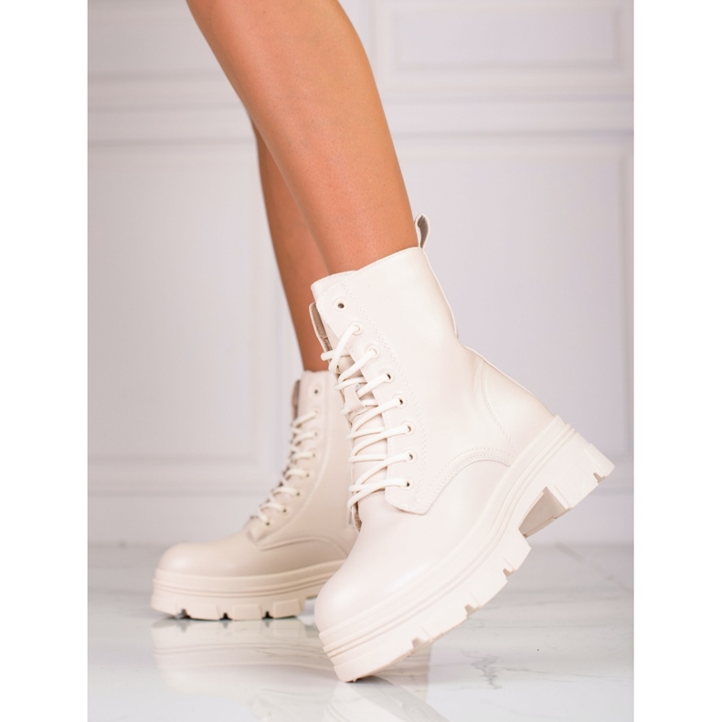 Bolsos de mujer Shelovet beige fabricados en piel ecológica 1