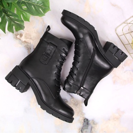 Botas cálidas de mujer negras Filippo en el poste y la plataforma. negro 4